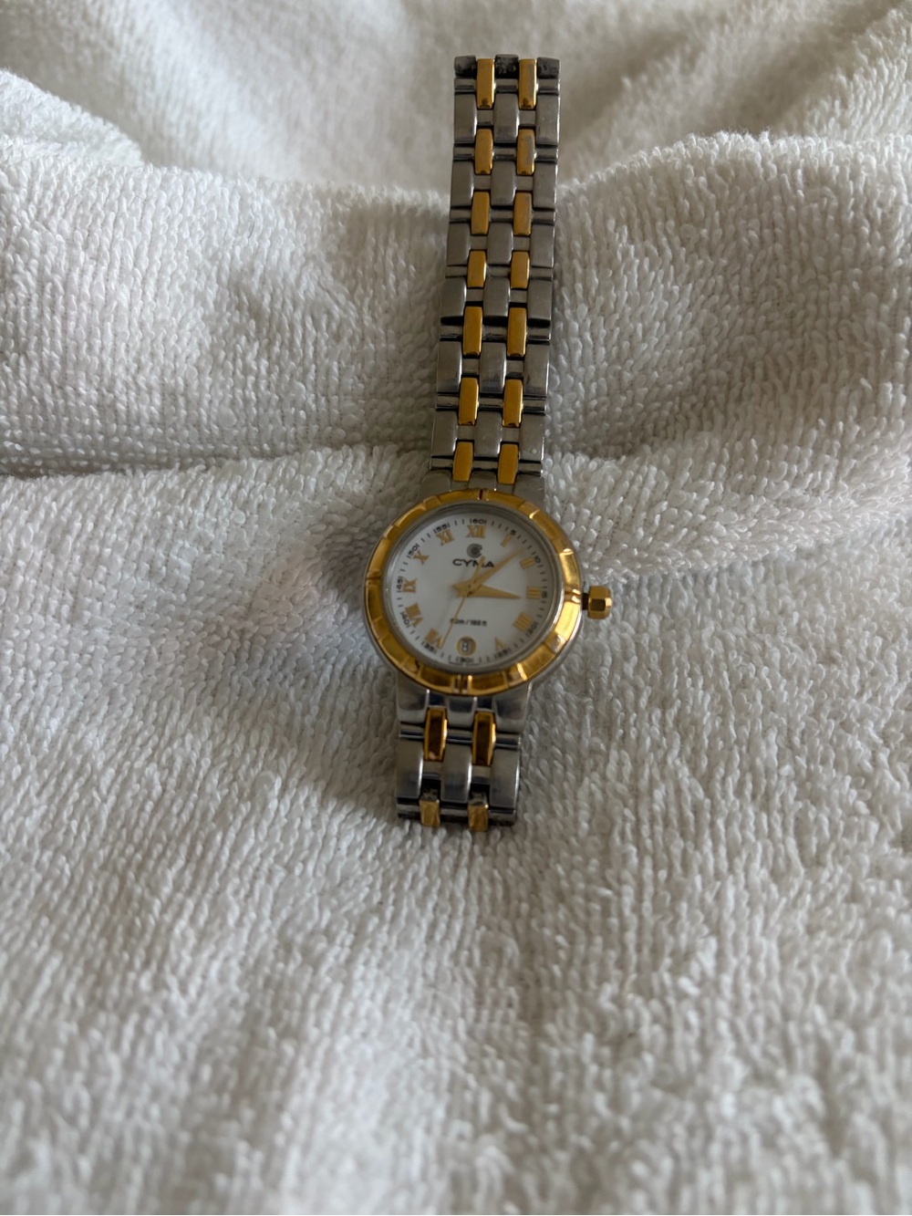 Two-Tone Cyma Women's Bracelet Watch in Gold and Silver